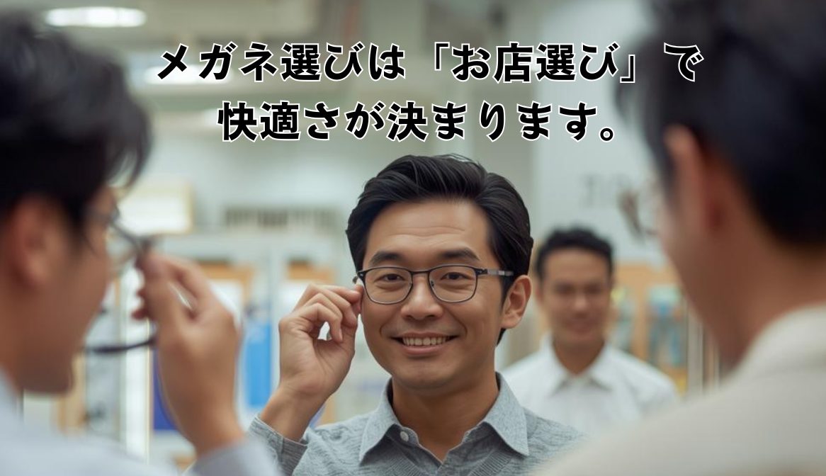 メガネ選びで後悔しないために大切なこと(眼鏡店の選び方)