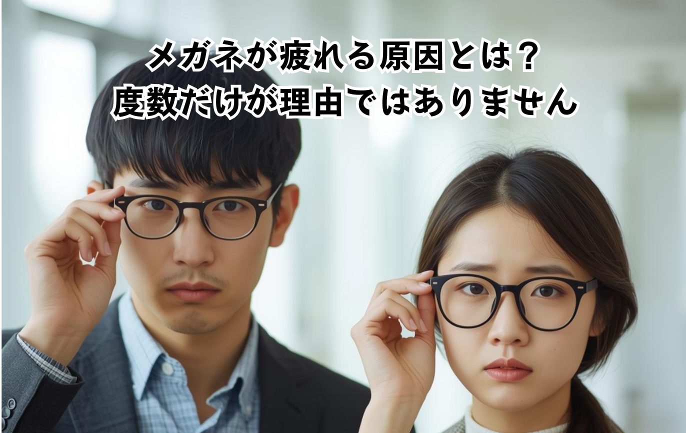 メガネが疲れる原因とは?