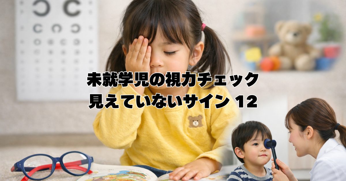 【こども 眼鏡 岸和田】未就学児の“はじめてのメガネ”はいつ？見えていないサインと受診タイミングをやさしく解説